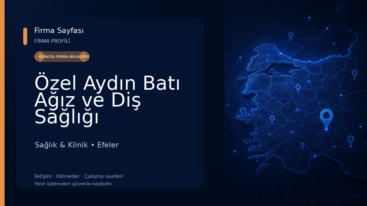 Özel Aydın Batı Ağız ve Diş Sağlığı Polikliniği Sağlık & Klinik