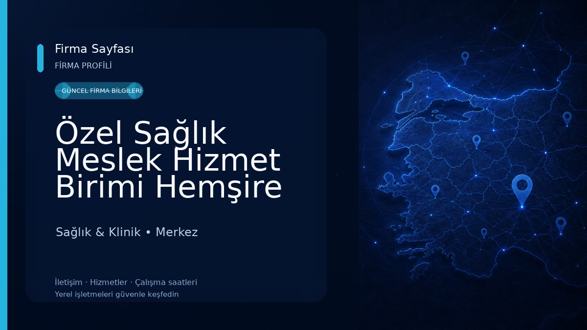 Özel Sağlık Meslek Hizmet Birimi Hemşire Emine Merve ŞEN (Özel Edirne Sağlık Kabini)