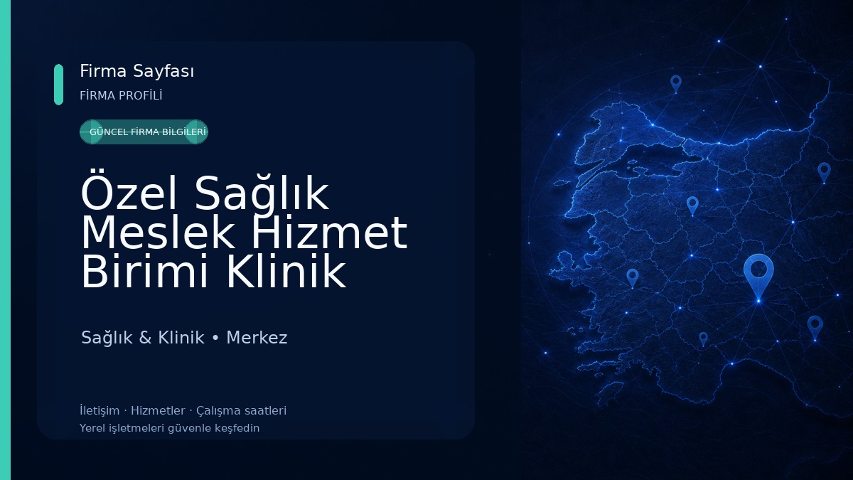 Özel Sağlık Meslek Hizmet Birimi Klinik Psikolog Kemal Alimoğlu 