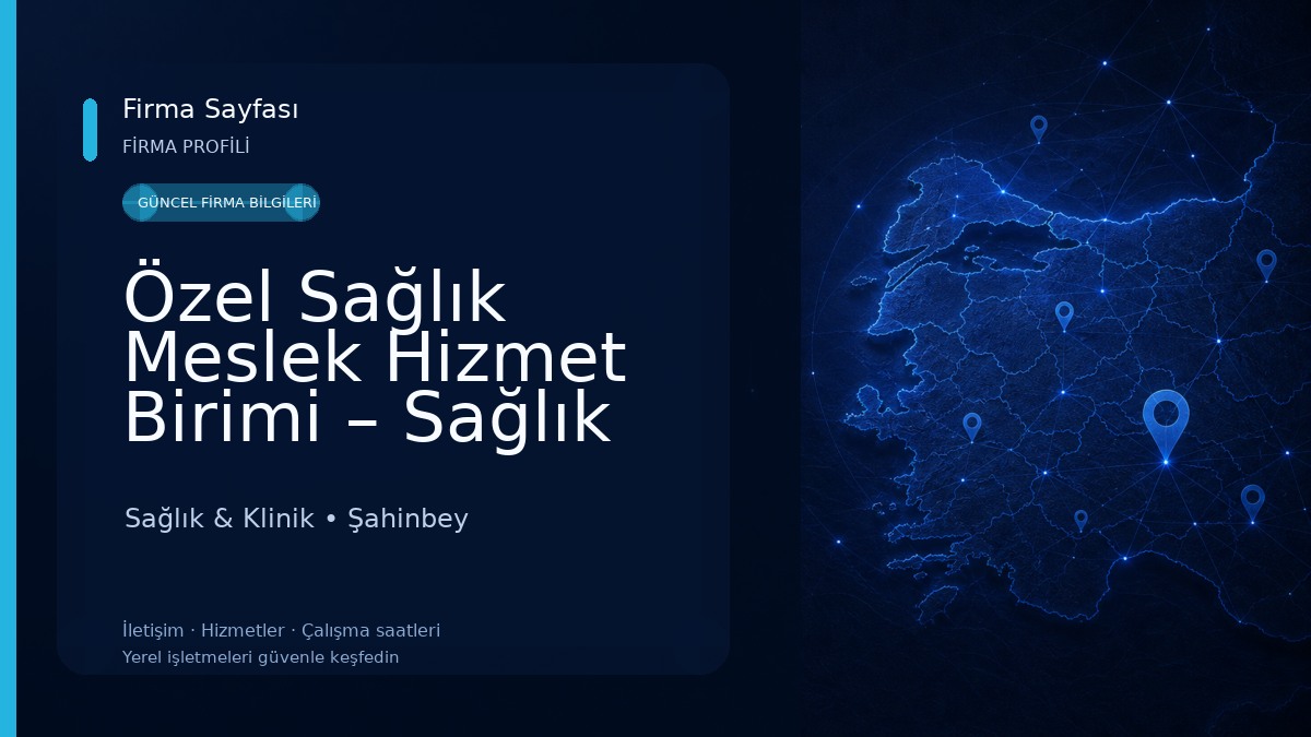Özel Sağlık Meslek Hizmet Birimi – Sağlık Memuru Yusuf Erdem Sağlık & Klinik