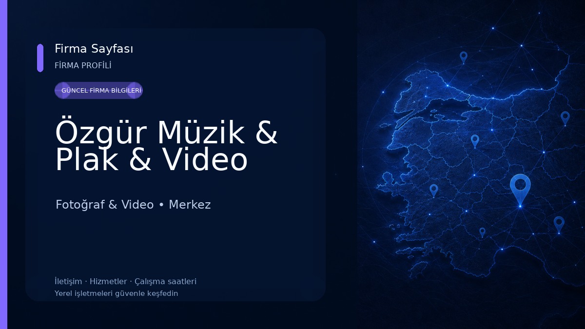 Özgür Müzik & Plak & Video Fotoğraf & Video