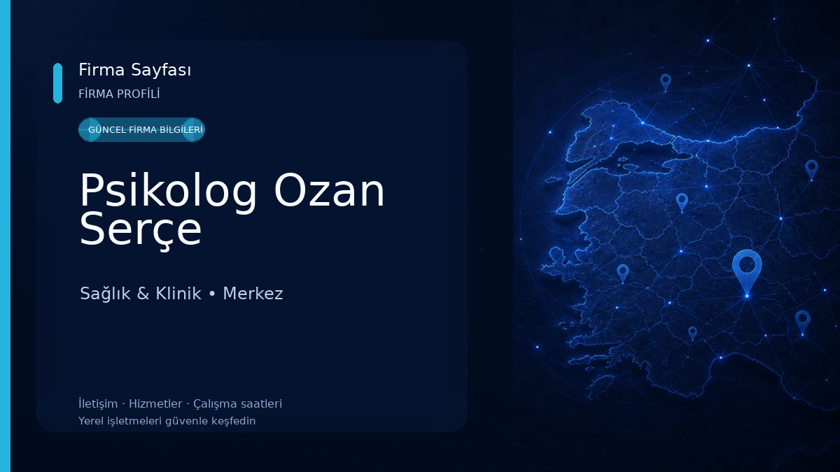 Psikolog Ozan Serçe Sağlık & Klinik
