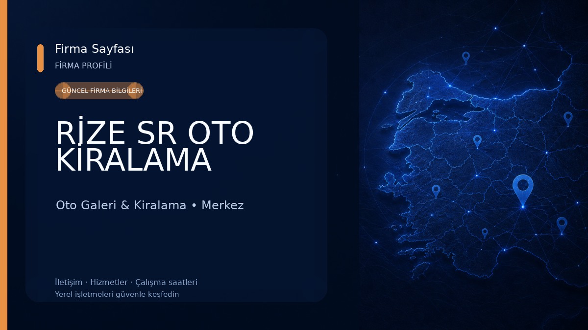 RİZE SR OTO KİRALAMA