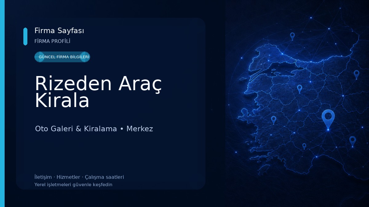 Rizeden Araç Kirala 