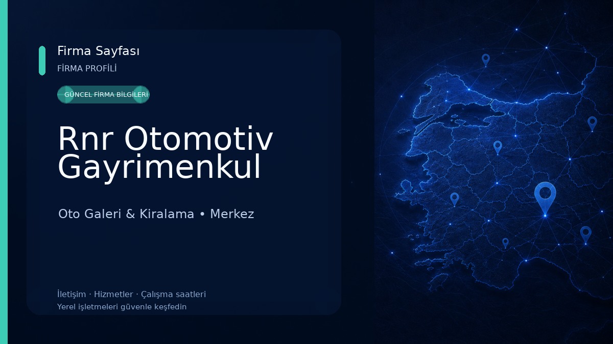 Rnr Otomotiv Gayrimenkul 