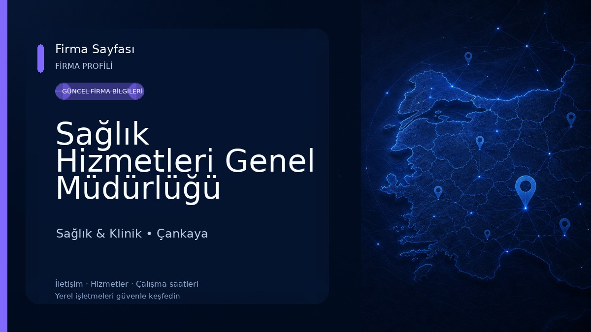 Sağlık Hizmetleri Genel Müdürlüğü Sağlık & Klinik