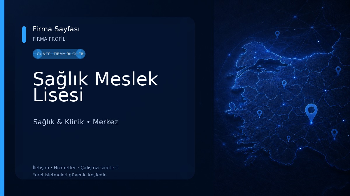 Sağlık Meslek Lisesi Sağlık & Klinik