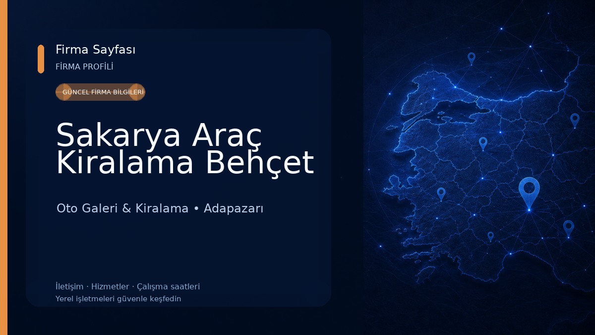 Sakarya Araç Kiralama Behçet 