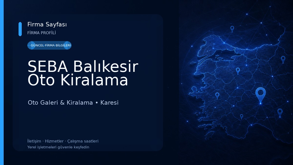 SEBA Balıkesir Oto Kiralama