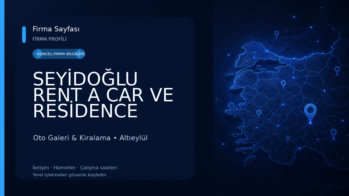 SEYİDOĞLU RENT A CAR VE RESİDENCE Oto Galeri & Kiralama