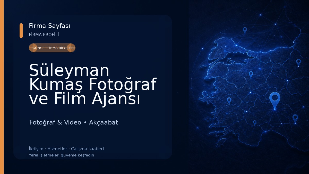 Süleyman Kumaş Fotoğraf ve Film Ajansı Fotoğraf & Video