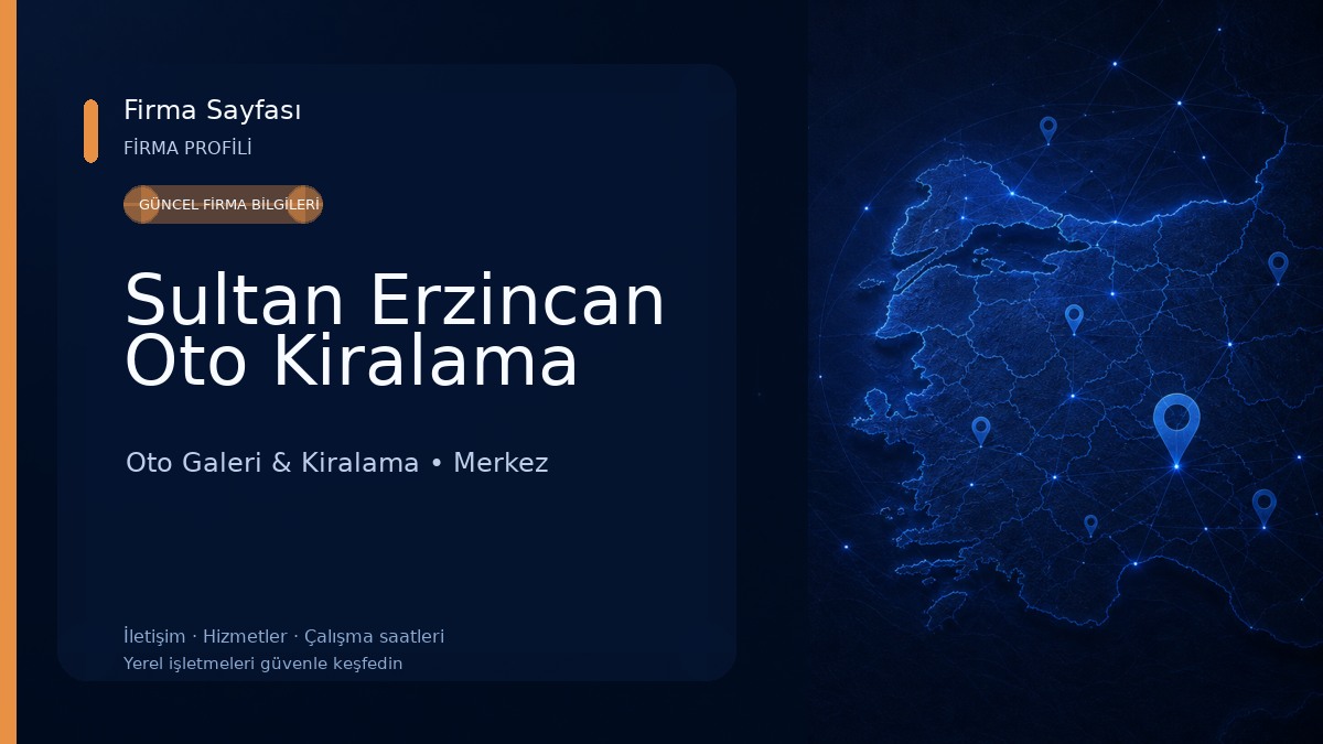 Sultan Erzincan Oto Kiralama