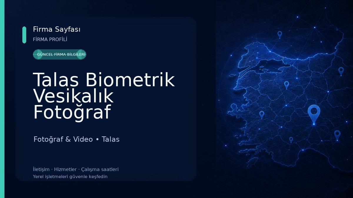 Talas Biometrik Vesikalık Fotoğraf Stüdyosu | PANFİLM Fotoğraf & Video