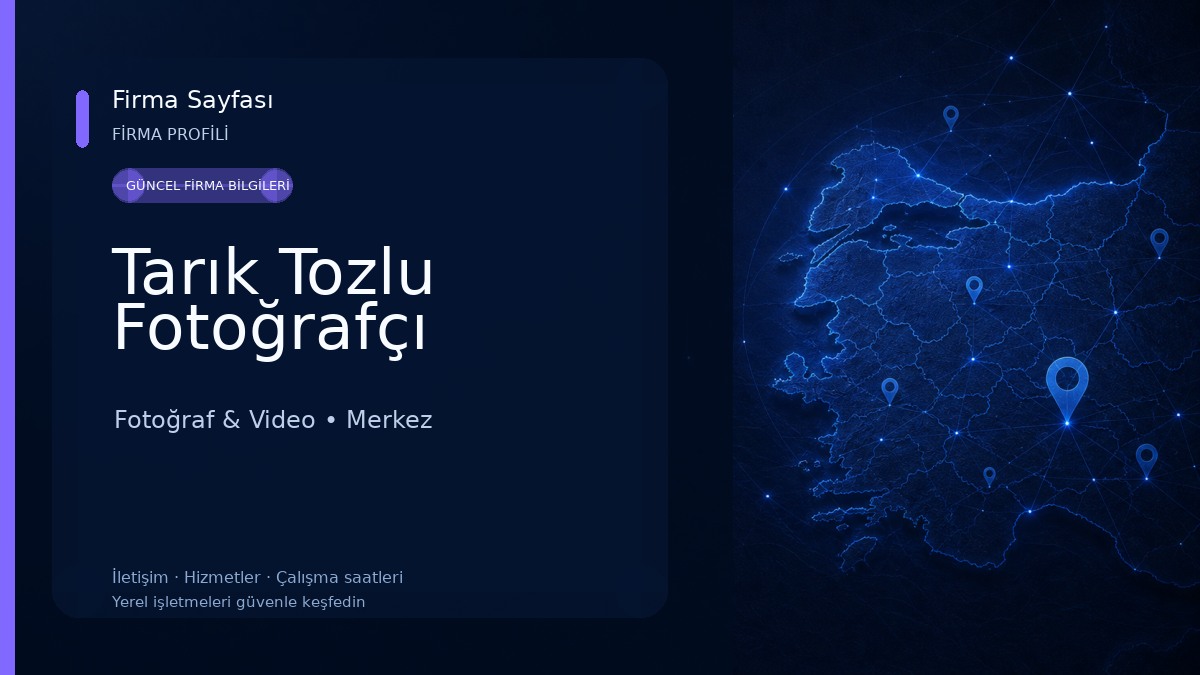 Tarık Tozlu Fotoğrafçı 