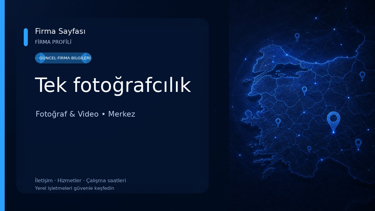 Tek fotoğrafcılık Fotoğraf & Video