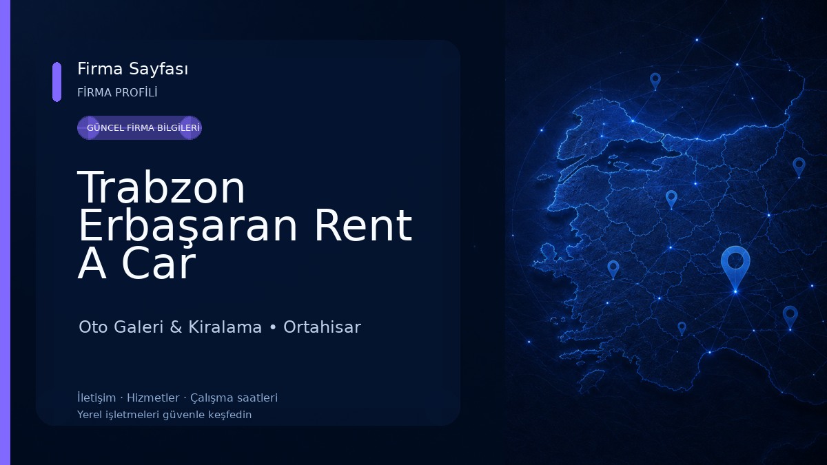 Trabzon Erbaşaran Rent A Car