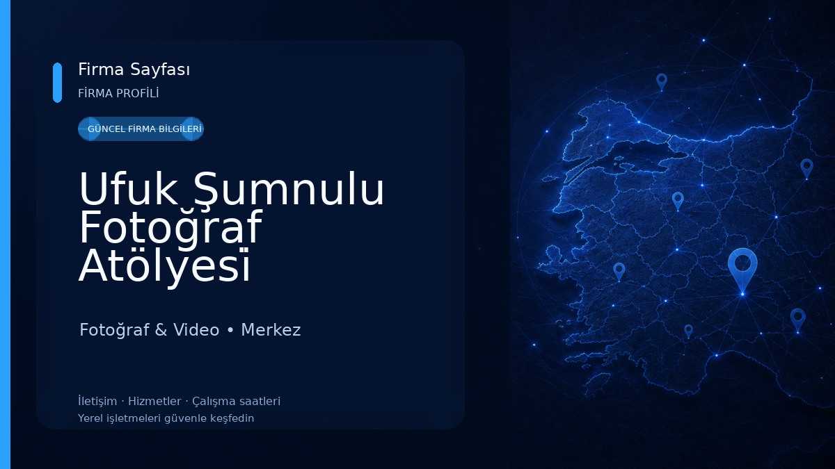 Ufuk Şumnulu Fotoğraf Atölyesi̇ Fotoğraf & Video