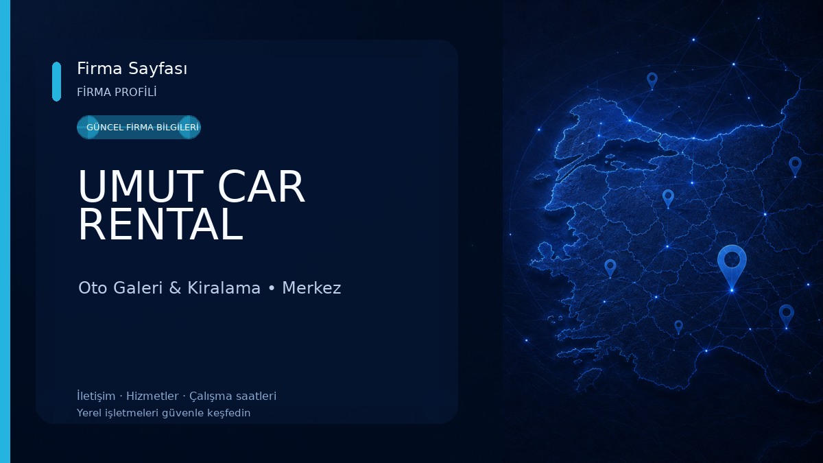 UMUT CAR RENTAL Oto Galeri & Kiralama