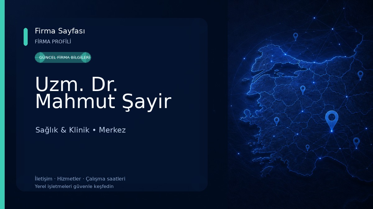 Uzm. Dr. Mahmut Şayir 