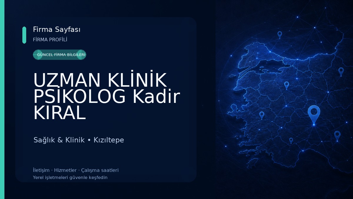 UZMAN KLİNİK PSİKOLOG Kadir KIRAL