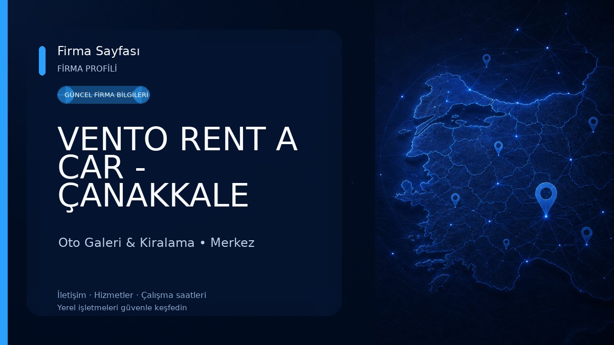 VENTO RENT A CAR - ÇANAKKALE ARAÇ KİRALAMA 