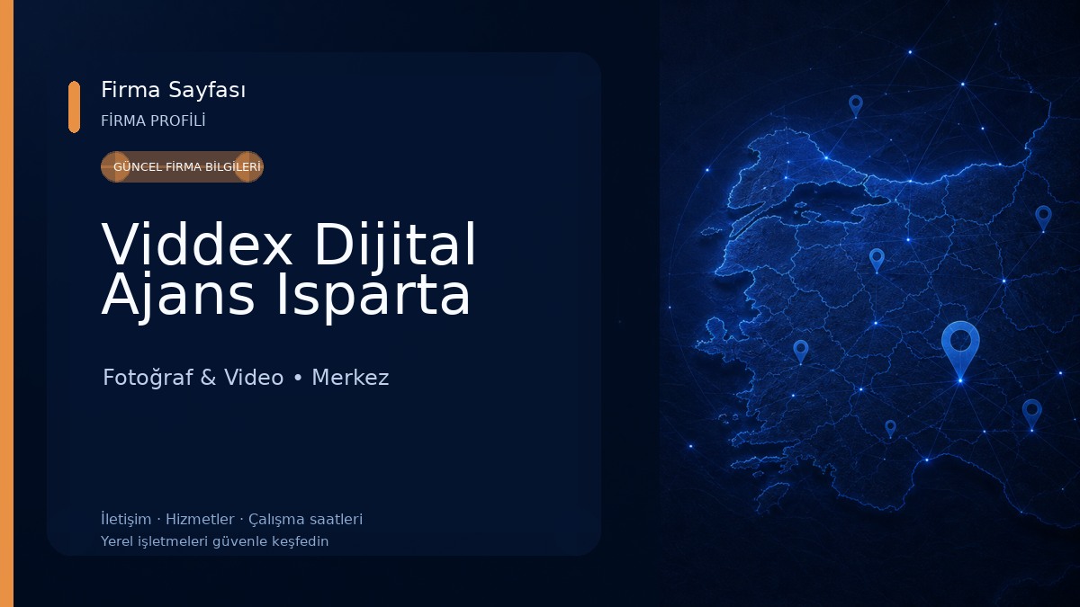 Viddex Dijital Ajans Isparta Fotoğraf & Video