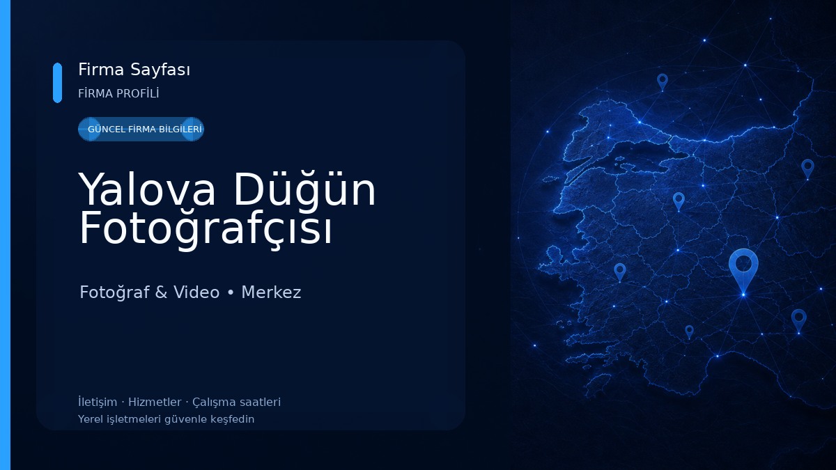 Yalova Düğün Fotoğrafçısı Fotoğraf & Video