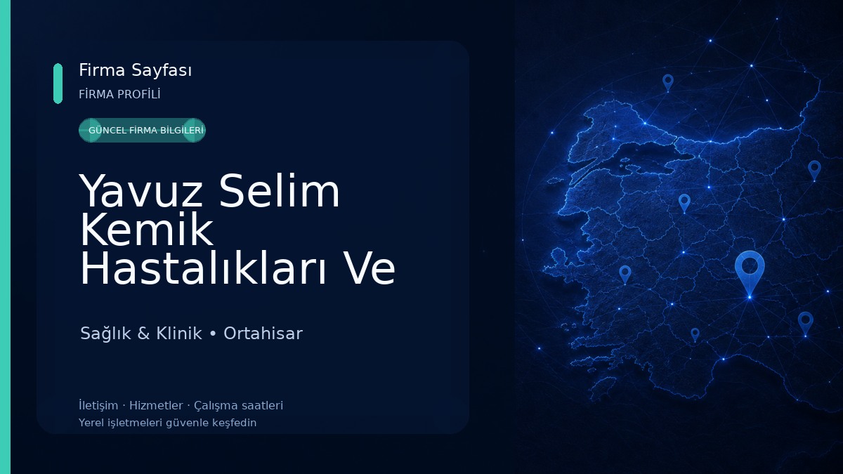 Yavuz Selim Kemik Hastalıkları Ve Rehabilitasyon Hastanesi Sağlık & Klinik