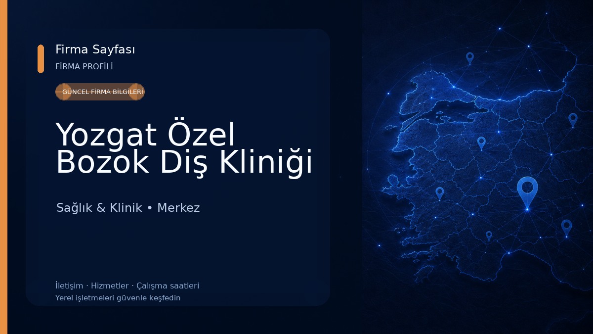 Yozgat Özel Bozok Diş Kliniği Sağlık & Klinik