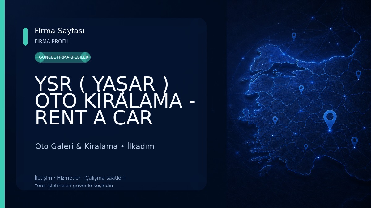 YSR ( YAŞAR ) OTO KİRALAMA - RENT A CAR Oto Galeri & Kiralama